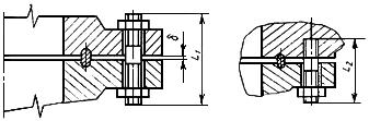 Тип фланцевых соединений устьевого оборудования фланец-фланец
